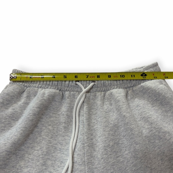 Abercrombie & Fitch Grey Wide Leg Smooth Fleece Drawstring Sweatpants Sz M - Picture 7 of 10